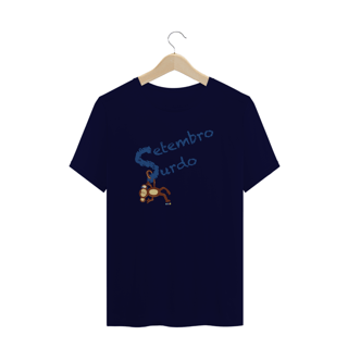 Nome do produtoCamiseta plus size Nico - macaco surdo - Setembro Surdo 