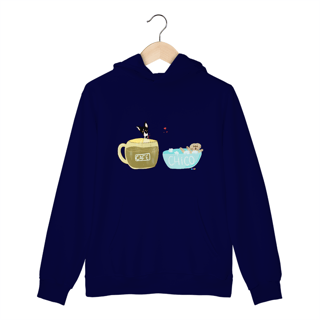 Nome do produtoMoletom canguru Café e Chico - banho e café 