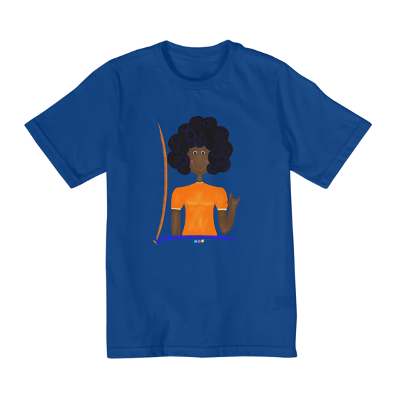 Camiseta infantil Sophia (I love you ASL/Libras) 