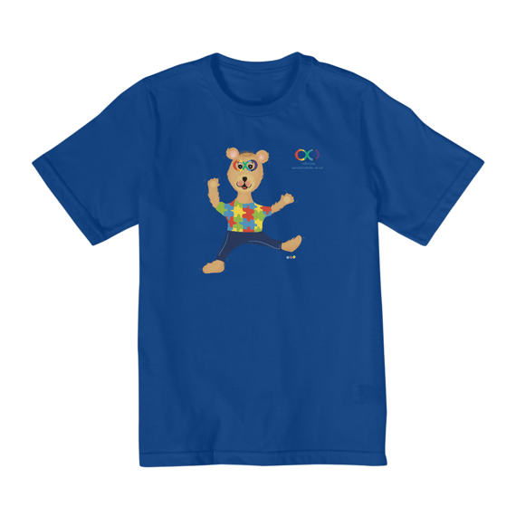 Camiseta infantil Lumi - ursinho TEA 