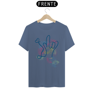 Nome do produtoCamiseta estonada I love (aquarela) ASL/ Libras - estonada