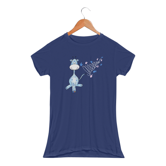 Baby look esportiva Girazul (linha branca) 