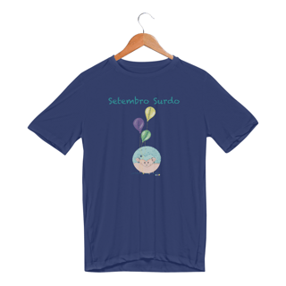 Nome do produtoCamiseta esportiva George - porco-espinho surdo - Setembro Surdo
