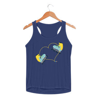 Nome do produtoRegata fem esportiva Patins (cadarço coração)