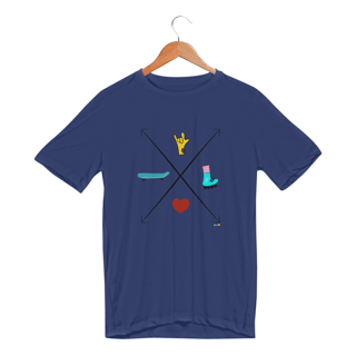 Nome do produtoCamiseta esportiva Seta - love skate e patins 