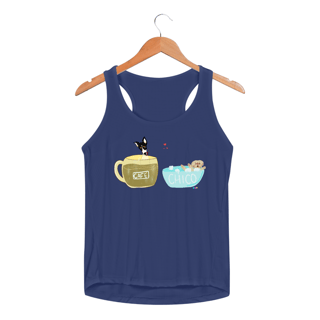 Nome do produtoRegata fem esportiva Café e Chico - banho e café 