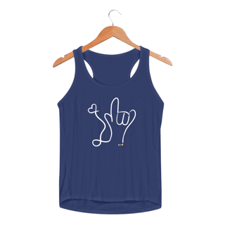 Nome do produtoRegata fem esportiva I love you (branco) ASL/ Libras