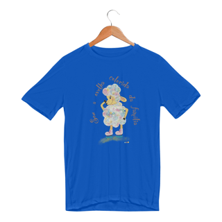 Nome do produtoCamiseta esportiva Raibow - ovelha colorida - com frase 