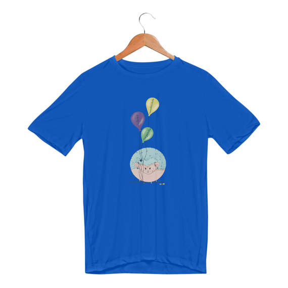 Camiseta esportiva George - porco-espinho surdo