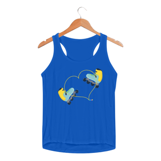 Nome do produtoRegata fem esportiva Patins (cadarço coração)