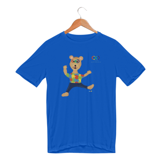Nome do produtoCamiseta esportiva Lumi - ursinho TEA