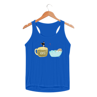 Nome do produtoRegata fem esportiva Café e Chico - banho e café 