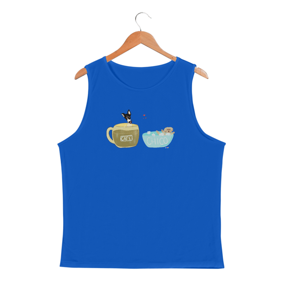 Regata masc esportiva Café e Chico - banho e café 