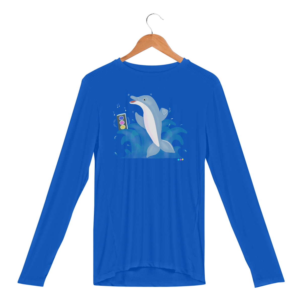 Nome do produto: Manga longa esportiva Dodo - golfinho dançante 