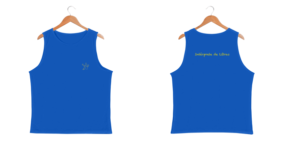Regata masc esportiva Intérprete de Libras + I love you (Libras) 