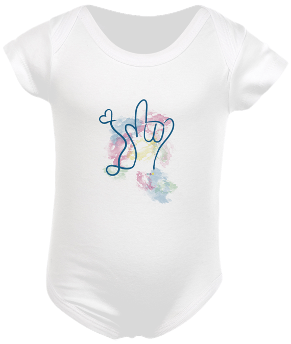 Body I love you - aquarela (Libras)