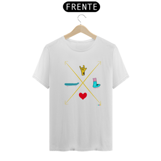 Nome do produtoCamiseta Setas - love skate e patins (ASL/ Libras)