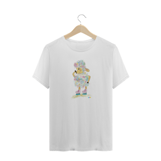Nome do produtoCamiseta plus size Raibow - ovelha colorida 