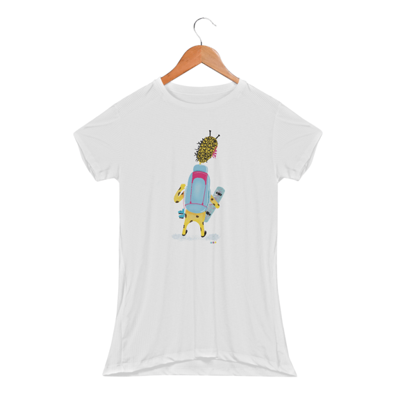 Baby look esportiva Giraloka mochileira