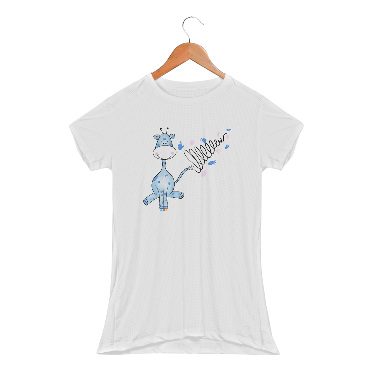 Nome do produto: Baby look esportiva Girazul (linhas pretas) 