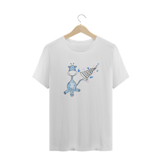 Nome do produtoCamiseta plus size Girazul (linhas pretas)