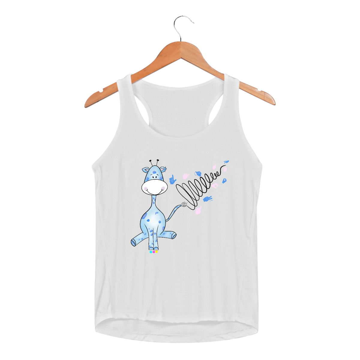 Nome do produto: Regata fem esportiva Girazul (linha preta) 
