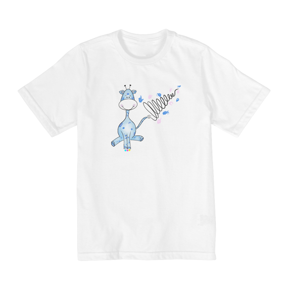 Camiseta infantil Girazul (linhas pretas) 