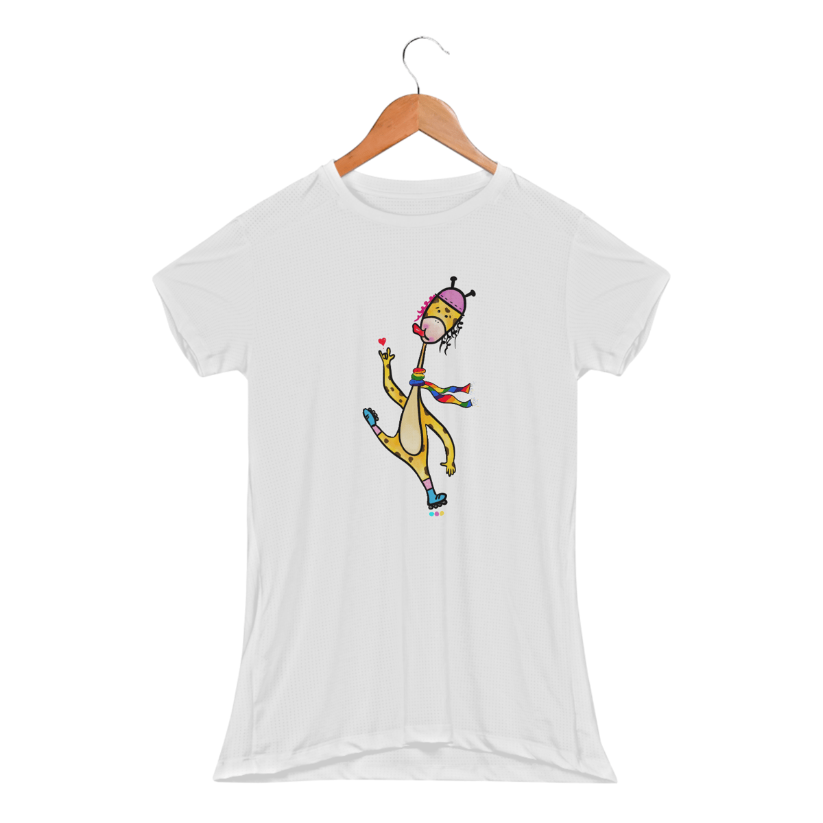 Nome do produto: Baby look esportiva Giraloka (cachecol)