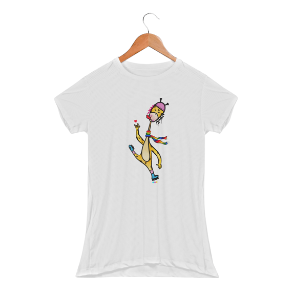 Baby look esportiva Giraloka (cachecol)