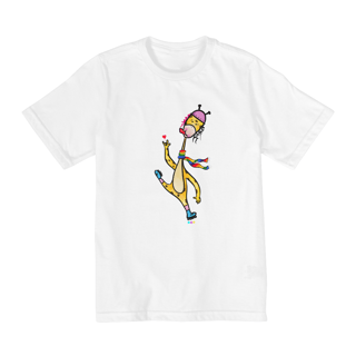 Nome do produtoCamiseta infantil Giraloka (cachecol)