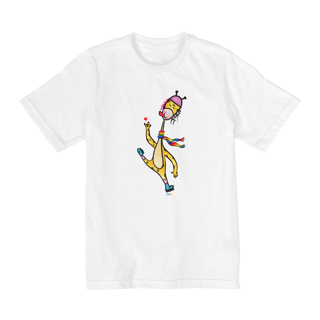Nome do produtoCamiseta infantil Giraloka (cachecol) 