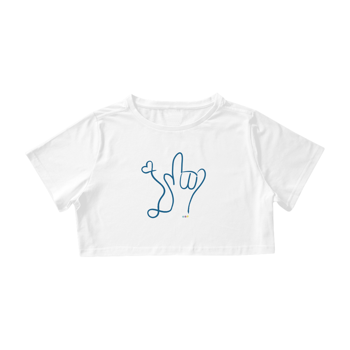 Nome do produto: I love (azul) ALS/Libras