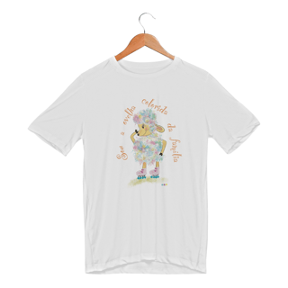 Nome do produtoCamiseta esportiva Raibow - ovelha colorida - com frase 