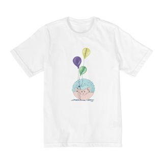 Nome do produtoCamiseta infantil George - porco-espinho surdo 