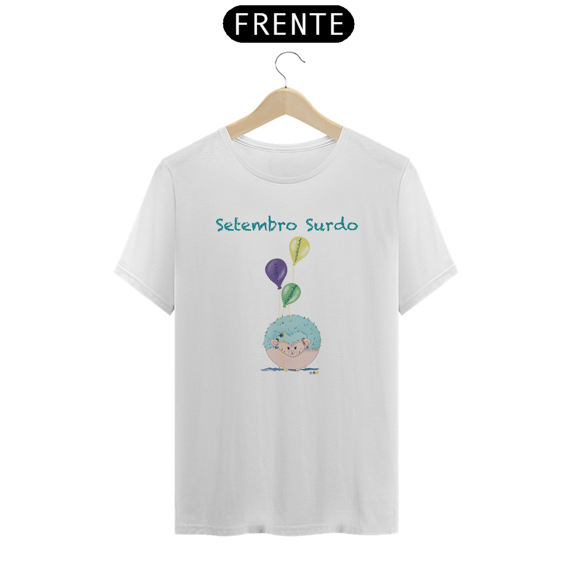 Camiseta George - porco-espinho surdo - Setembro Surdo