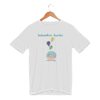 Nome do produtoCamiseta esportiva George - porco-espinho surdo - Setembro Surdo