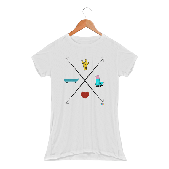 Baby look esportiva Seta - love skate e patins