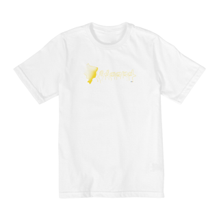 Nome do produtoCamiseta infantil Brasil (mapa e soletração - amarelo) 