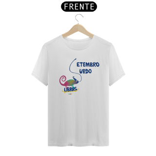 Nome do produtoCamiseta Klaus - camaleão surdo - Setembro Surdo