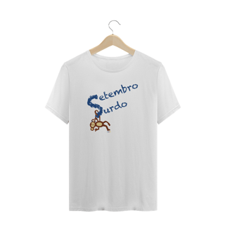 Nome do produtoCamiseta plus size Nico - macaco surdo - Setembro Surdo 