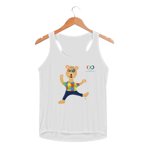 Regata fem esportiva Lumi - ursinho TEA 