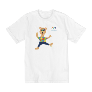 Nome do produtoCamiseta infantil Lumi - ursinho TEA