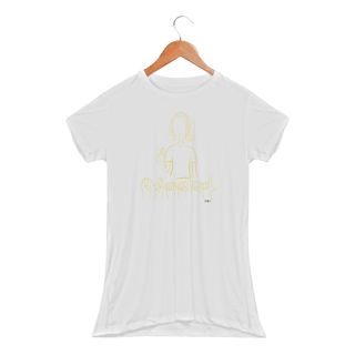 Nome do produto Baby look esportiva  Brasil (sinal em Libras) amarelo 