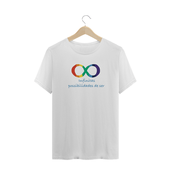 Camiseta plus size TEA - infinitas possibilidades de ser 