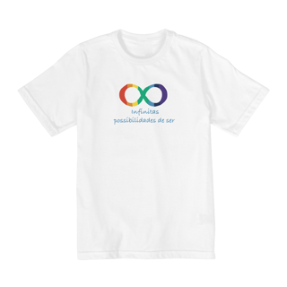 Nome do produtoCamiseta infantil TEA - infinitas possibilidades de ser 