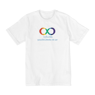 Nome do produtoCamiseta infantil TEA - infinitas possibilidades