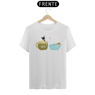 Nome do produtoCamiseta Café e Chico - banho e café