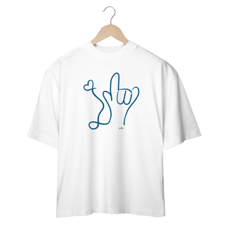 Nome do produtoi love (azul) ALS/Libras (sport dry UV)