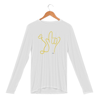 Nome do produtoManga longa esportiva I love you (amarela) ASL/ Libras)