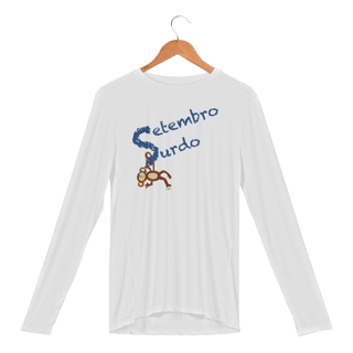 Nome do produtoManga longa esportiva Nico - macaco surdo - Setembro Surdo 